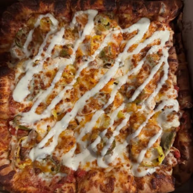 Spicy California Specialty Pie.